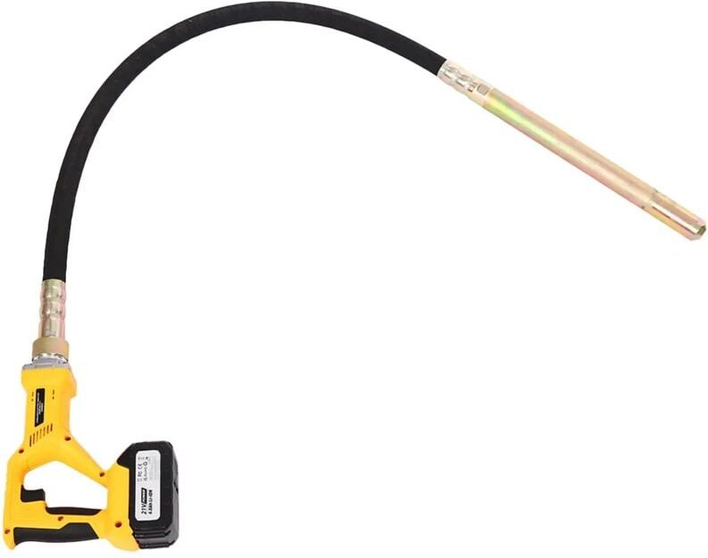 2000 U/min Betonrüttler, Betonrüttler mit 1,5 m Vibrationsstange, 21 v 4,0 Ah Lithiumbatterie, für den Betonbau von Stra...
