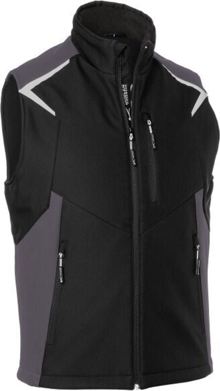 Kübler Workwear - Kübler Softshell Weste bodyforce 7125 schwarz/anthrazit Gr. s