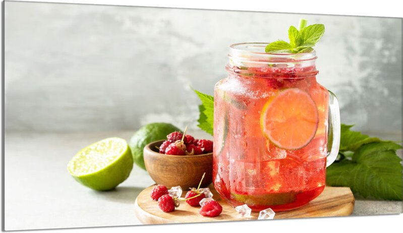 Glasschutzplatte für den Herd 90x52 Drink