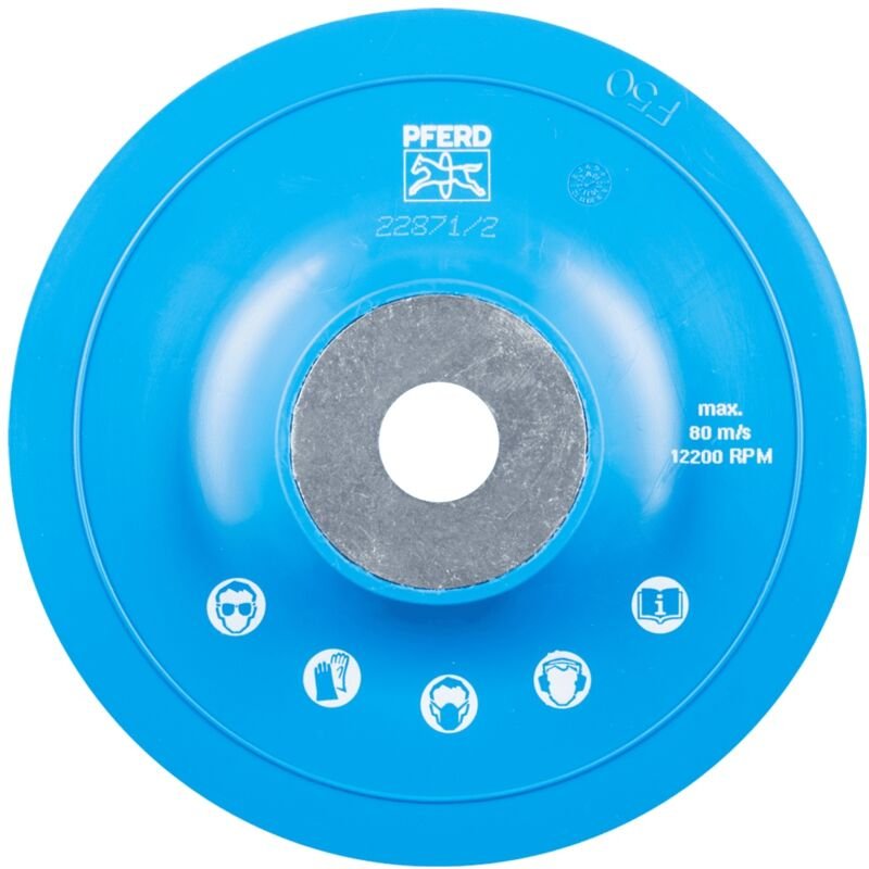 Stützteller mit Spannmutter ø 125 gt M14 für Winkelschleifer 125 - Pferd