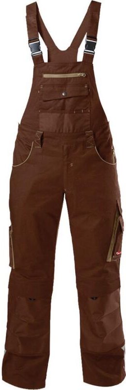 H-Latzhose 24, braun/beige,Gr.34 - Fortis