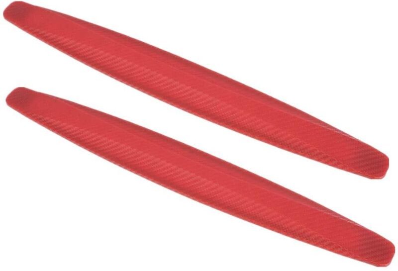 Universal-Auto-Eckschutz für die vordere und hintere Stoßstange, Schutz aus Kohlefaser, Antikollisionsstreifen, Aufklebe...