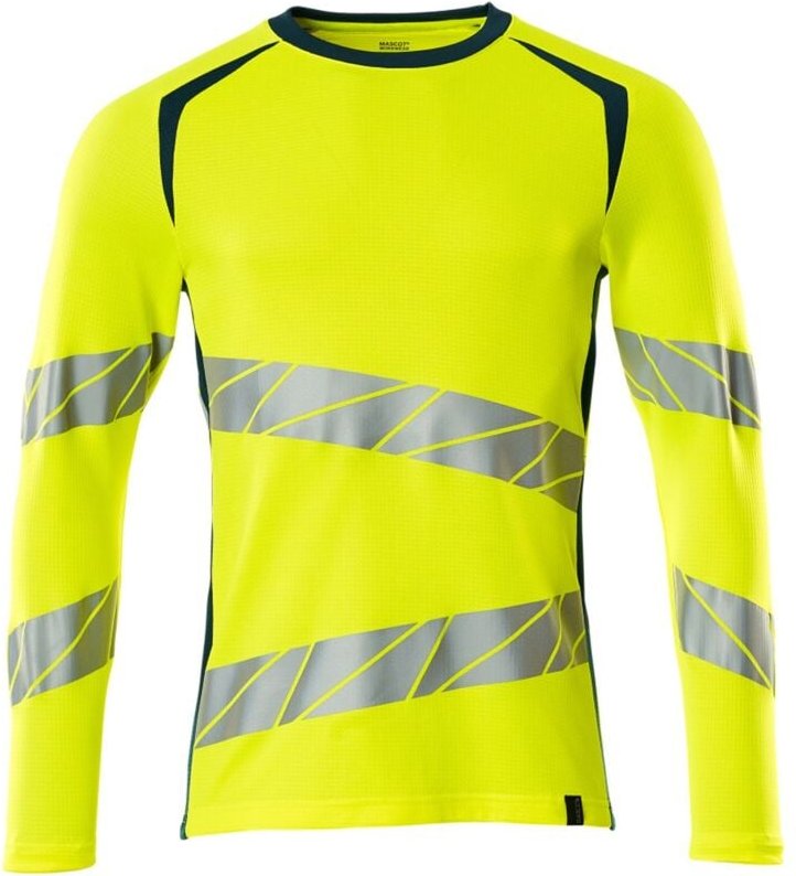 Mascot T-Shirt, langarm 19081-771-1744 Gr. 3XL hi-vis gelb/dunkelpetroleum