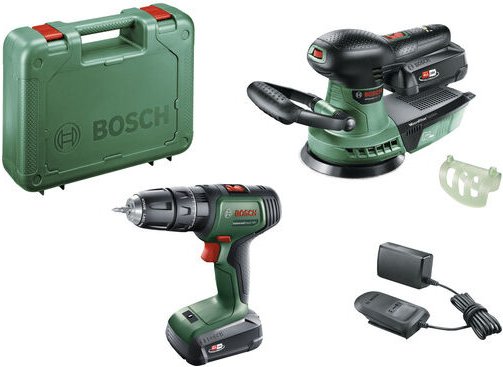 Bosch - Universal Impact 18V 2x2Ah Schlagbohrmaschine + AdvOrbit-Schleifmaschine 06039D410A