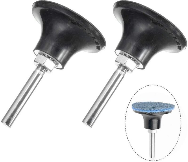 Thumbnail - Stück 50-mm-Padhalter, Rollverschluss, Schleif- und Polierdorn, Schnellwechsel-Werkzeugschleifer-Zubehör mit 6,35-mm-Sch...