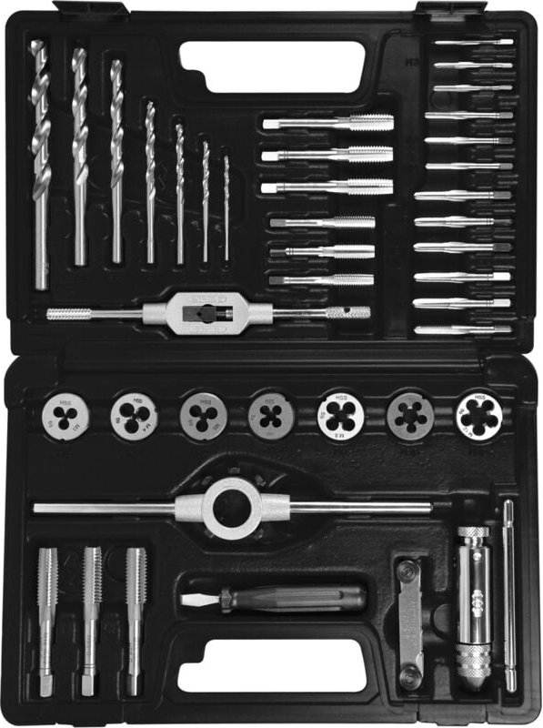 SW-Stahl 82245L Gewindeschneidsatz 40 tlg. HSSG für Innen- und Außengewinde M3-M12