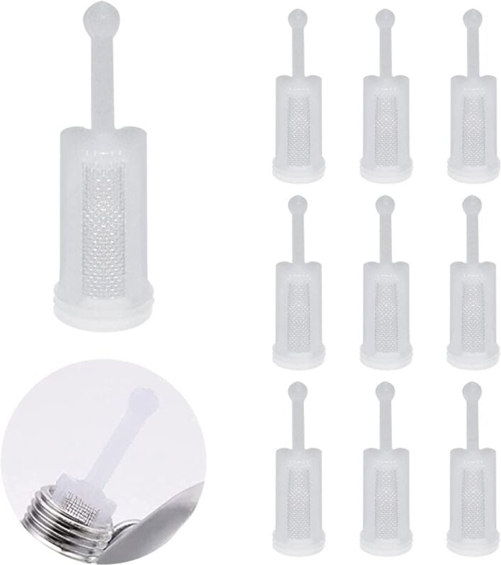 Ej.life - 10 Stück Universal-Schwerkraftspritzpistolenfilter HVLP-Filter Nylon-Feinmaschen für Farbspritzgeräte,Farbbesc...