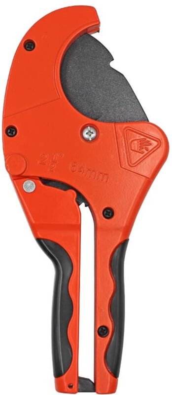 Beijiyi - Mehrschichtiger PVC-Rohrschneider, Edelstahlklinge für PVC-PPR-PE-Rohrschneidewerkzeug 63 mm mit Gummigriff