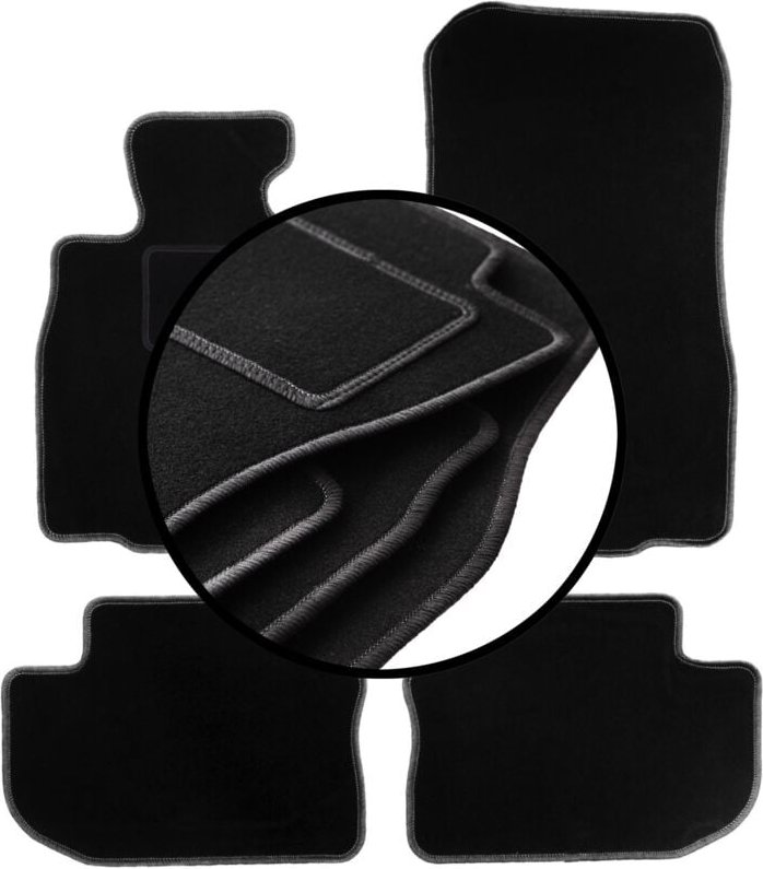 Komplettset Veloursmatten für: BMW 6 F06 Gran Coupé (2012-2019)