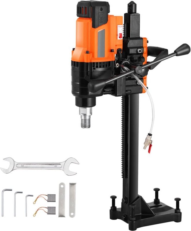 Kernbohrmaschine, 0,8 - 7,9 Zoll Bohrdurchmesser, 3000W stabil mit Ständer, nass/trocken, ohne Wasserdichtung, für Beton...