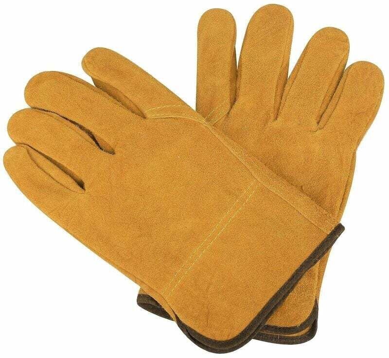 Thumbnail - Shining House - Schweißhandschuhe aus Leder, hitzebeständig, flammhemmende Handschuhe zum Schweißen, Gartenarbeit, Campi...