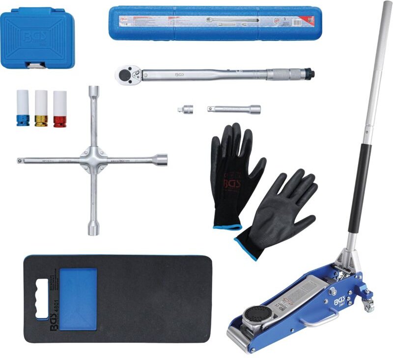 Bgs Technic - Radwechsel-Service-Satz mit Rangier-Wagenheber 1,5 t 10-tlg.