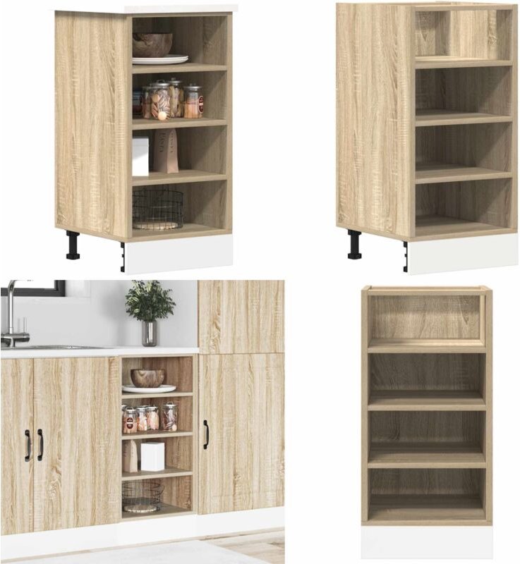 Unterschrank Sonoma-Eiche 40x44,5x81,5 cm Holzwerkstoff - Vidaxl