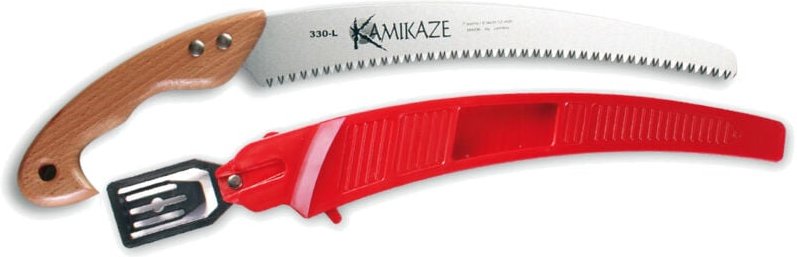 Fplus - Kamikaze W330 gebogene Astsäge mit Holzgriff und Koffer 330 mm