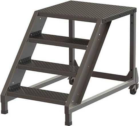 Matisère - Trittleiter 2 Stufen - Maximale Arbeitshöhe 2.40m - PL400-ACIER-240