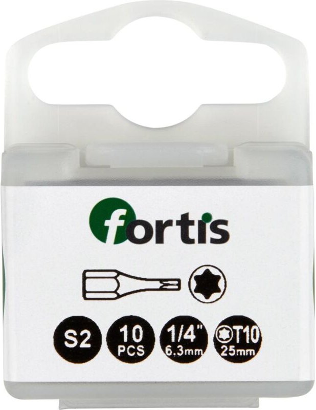 Thumbnail - FP - Bit Torsion 1/4' DIN3126 C6,3 T10x25mm 10er Pack fortis