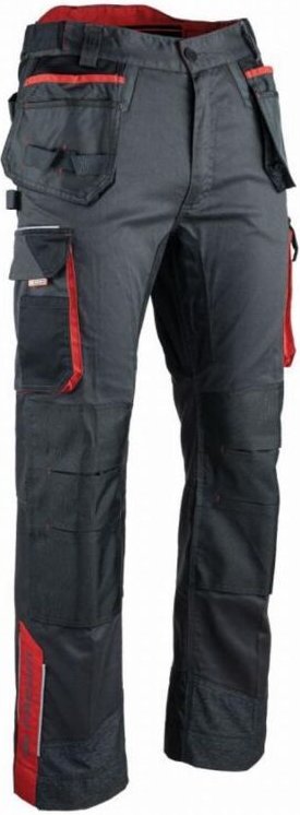 Stretchhose Facom Ultimate Flatterhafte Taschen Schwarz/Grau/Rot Größe 44 - FXWW1020E-44