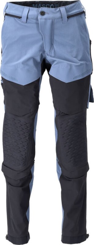 Hose mit Knietaschen 22279-605-85010 Gr. 82C68 steinblau/schwarzblau - Mascot