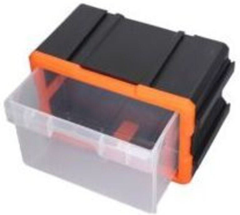 Werkzeug-Organizer aus Kunststoff, 29,5 x 16,5 x 19 cm, Aufbewahrungsboxen, Schubladen, Endanschlag, Aufbewahrungsbox, W...