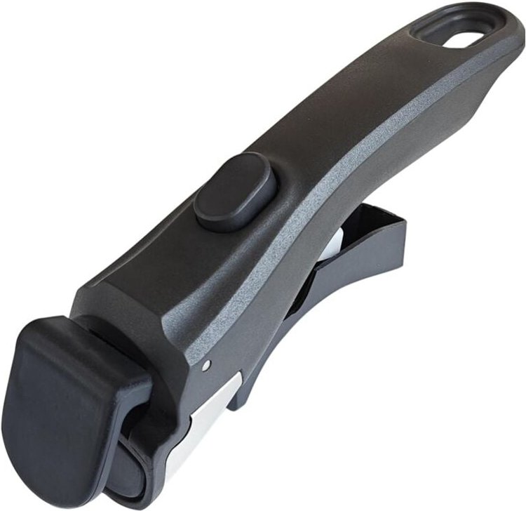 Sjqka - Abnehmbarer Griff (schwarz), abnehmbarer Kochgeschirrgriff, universeller Topfgriff, Ersatzzange, langlebig und h...