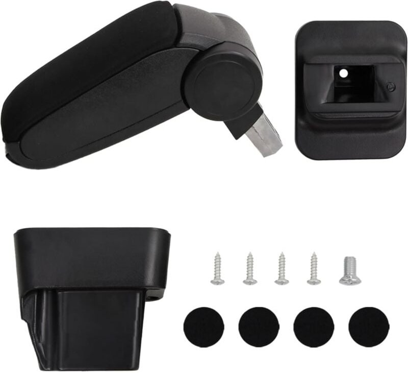 Destockoutils - Auto-Armlehne Schwarz 13x34x(33-46) cm abs vidaXL