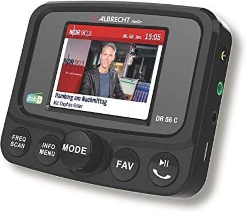 Dr 56 c dab+ Empfänger Bluetooth Musikstreaming, Freisprechfunktion, Ladefunktion, Saugnapf - Albrecht