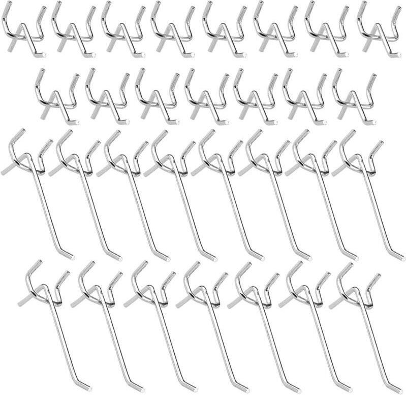 30 Stück Metall-Stecktafelhaken zur Wandmontage (10 cm und 5 cm)