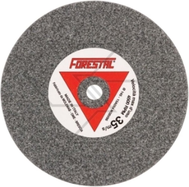 Satz mit 5 Scheiben grau gefärbte Schleifscheiben mittlerer Körnung für Kettensägenschärfgeräte R315563