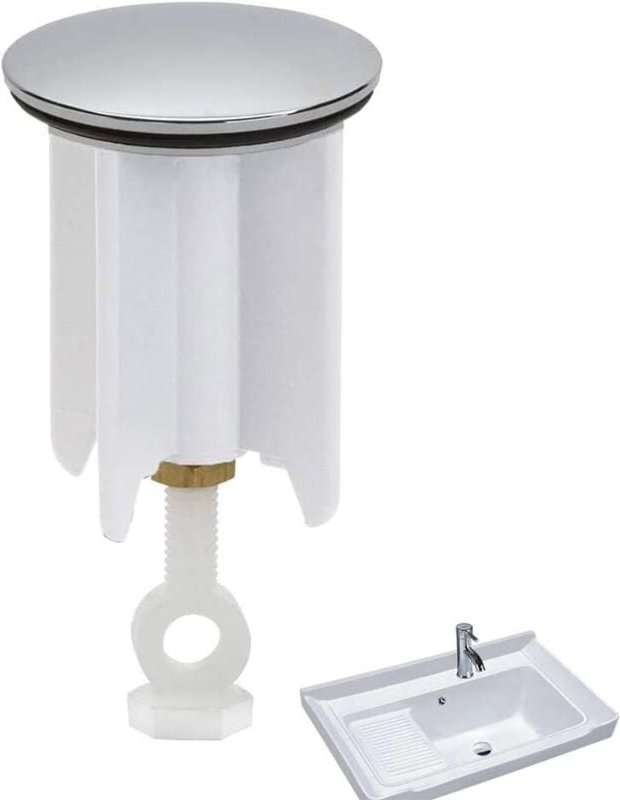 Hochwertiger Abflussstopfen, Waschbeckenstopfen am Boden, universeller Waschbeckenstopfen, verstellbarer Waschbeckenstop...