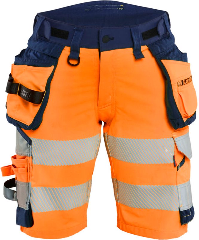 Thumbnail - Stretch-Arbeitshose 4D Hochsichtbarkeit Damen 7020 - Orange/Marine S - FR(36) - SE(C34) - Standards
