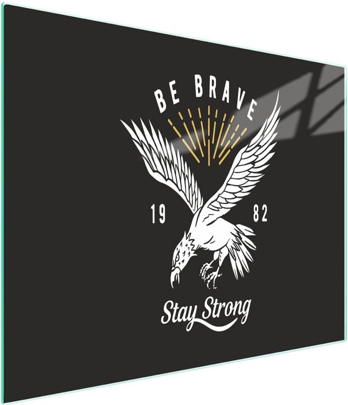 Glasschneidebrett 52x30 Vogel