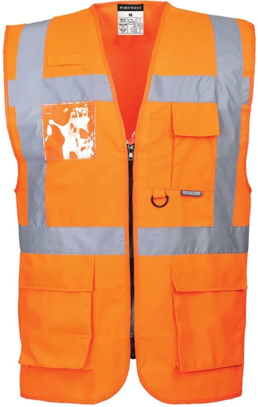 Hochsichtbare Executive-Weste - Berlin Orange S
