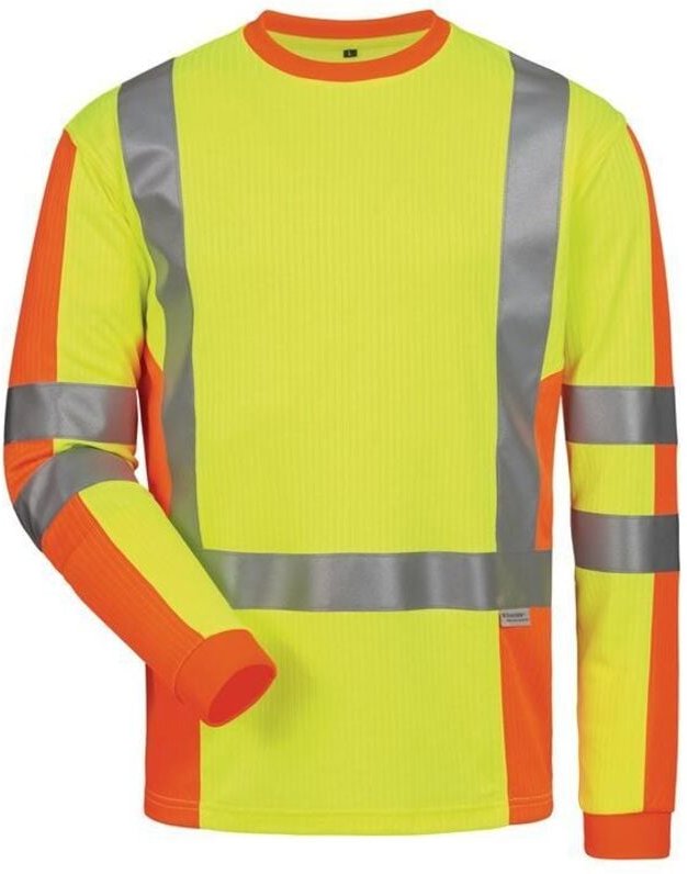 UV-/ Warnschutz-Langarmshirt Drachten Größe XL gelb/orange