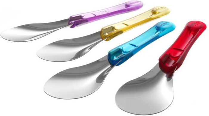 Eisportionierer aus Stahl mit Tritan-Griff, gelb - Hendi 755822