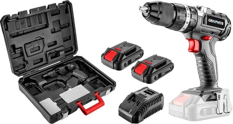 Thumbnail - Graphite Energy+ 18V Bohrschrauber: Bürstenlos, 2 Akkus