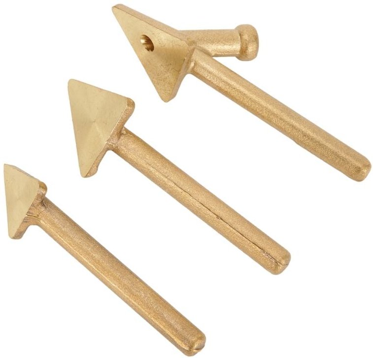 3 Stück -Kunststoff-Schweißer-Lötkolbenspitzen, Kupfer-Reparatur, Dreieckiger Glättungskopf, Schweißspitzen, Ersatzspitz...