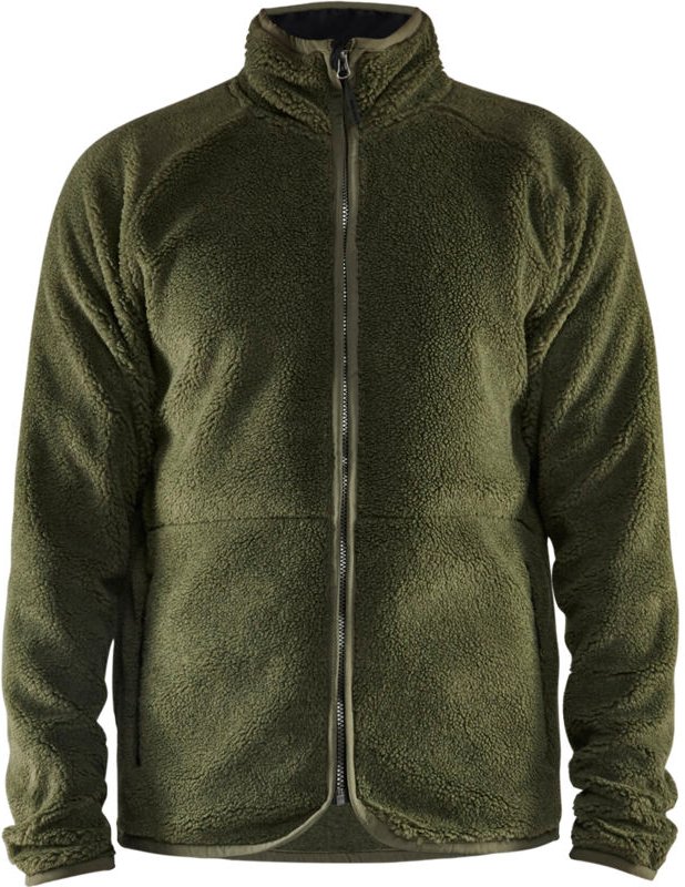 Arbeitsjacke aus Fleece 4729 - Grün Herbst L