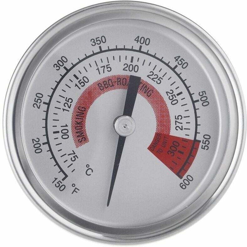 Edelstahlthermometer, Bimetallthermometer Industriethermometer 300 Grad Celsius, Kesselrohr