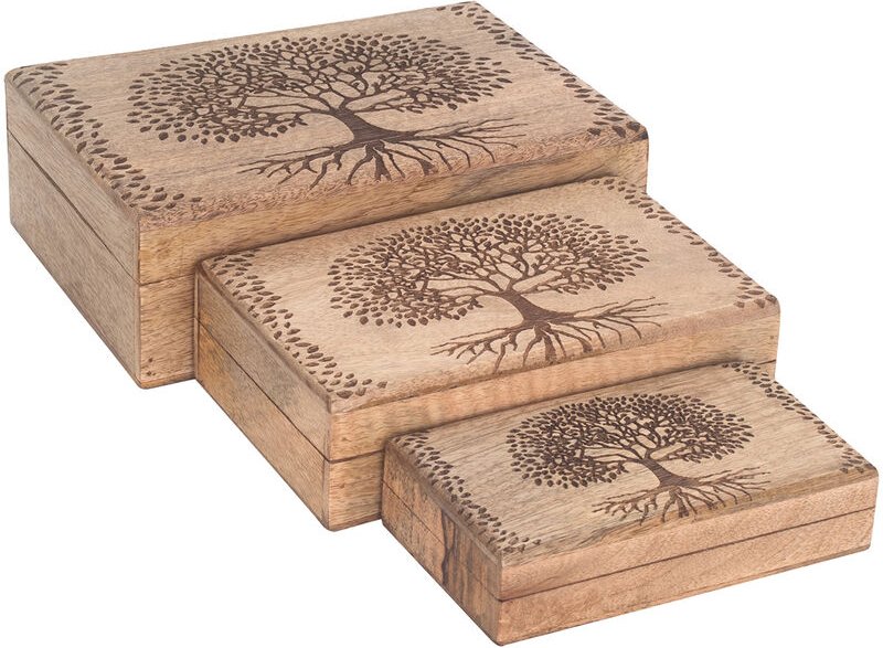 Signes Grimalt - Boxes Life Tree 3 u Boxen und Schmuck Brown Box - 9x25x18cm