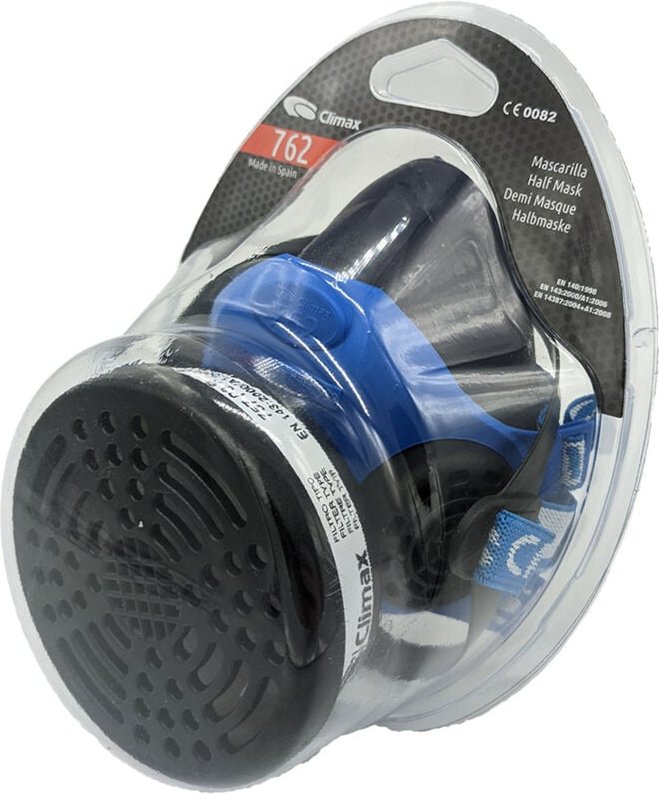 Atemschutz Halbmaske mit Filtern 762 aus natürlichem Silikon P3