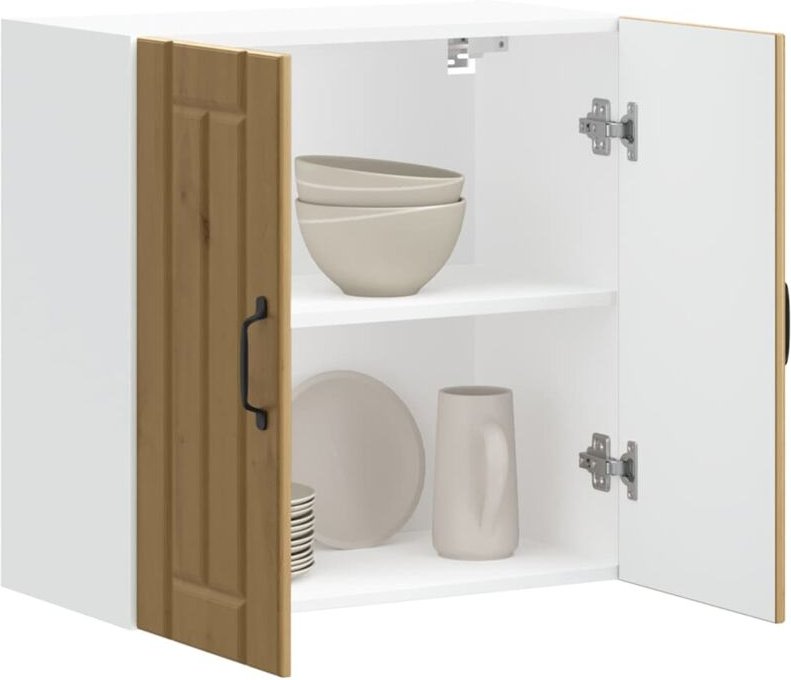 Küchen-Hängeschrank Lucca Artisan-Eiche Holzwerkstoff - Vidaxl