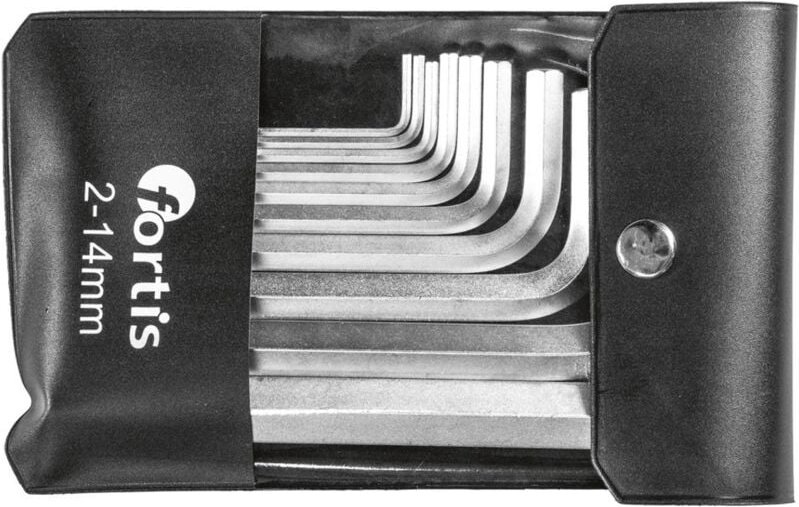 Fortis Winkelschraubendreher-Satz 10-teilig, 2-14