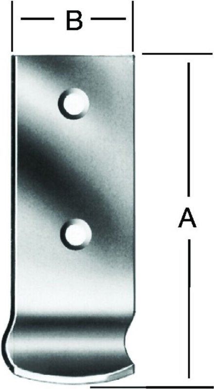 Schließhaken 46x15 mm gekröpft verzinkt (Form k) - Vormann