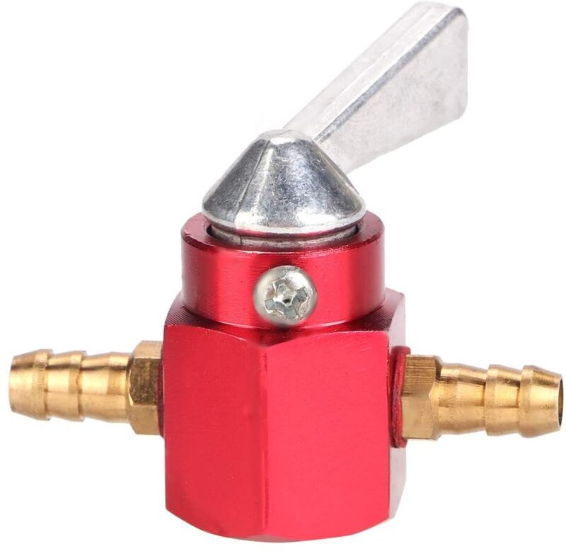 Ej.life - Terisass 6mm Inline Kraftstoffhahn Schalter cnc Aluminiumlegierung Motorrad Kraftstoffhahn inhahn Kraftstoffta...