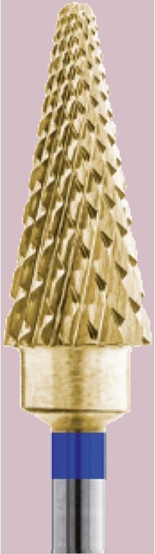 Hartmetallfräser für Hybrid, Gel und Acryl mit Goldbeschichtung - Standard-Weihnachtsbaum