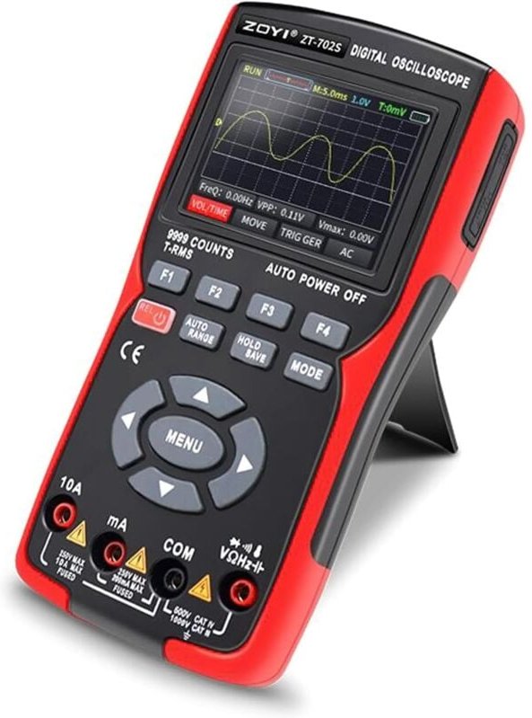 Dolaso - Tragbares Multimeter-Digitaloszilloskop, 2 in 1, digitaler elektrischer Tester, tragbares Oszilloskop