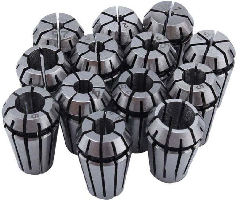 UlisemEosnow 13-teiliges ER11-Federspannzangen-Set, CNC-Fräs- und Graviermaschinen-Werkzeugset