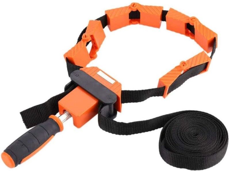 Rahmenpresse, Nylon-Bindegurt-Klemmrahmen, verstellbarer 4-Backen-Klemmgurt, Holzbearbeitungswerkzeug-Polygon-Winkelclip