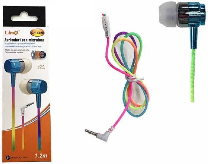 Trade Shop Traesio - Trade Shop - auricular cuffehle mit microfono jack 3.5 mm 1.2 mt CH-9508 -