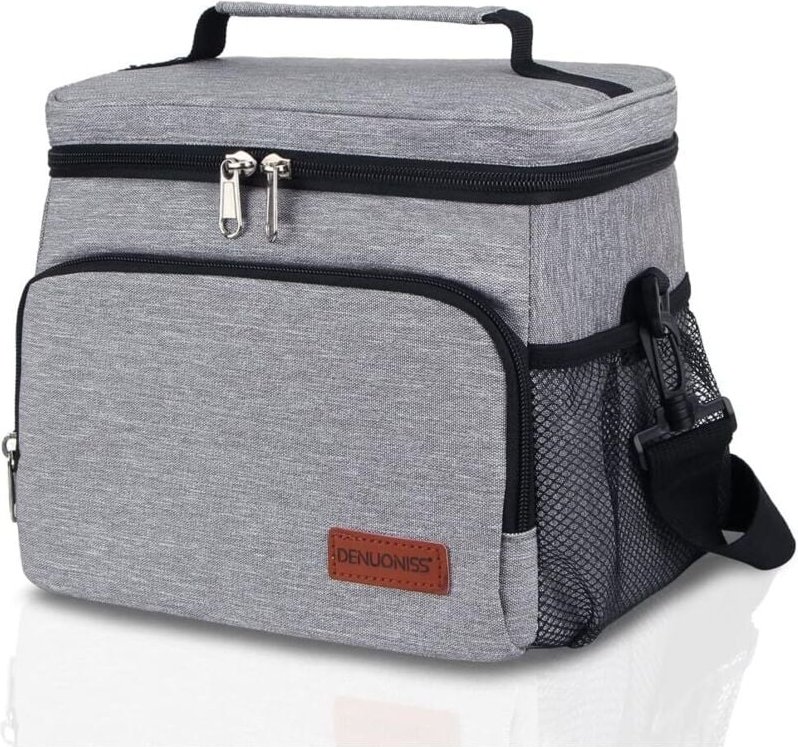 Thumbnail - Isolierte Lunchtasche, tragbare Lunchbox, große Lunchtasche für Arbeit, Schule oder Picknick, Größe 24 x 16 x 20 cm FDC